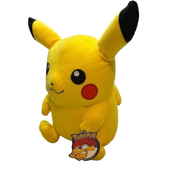Pikachu Pokemon Plush Toy Factory New With Tags NWT inflatable style 15” body - Picture 3 of 6